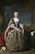 Jean Baptiste van Loo Princess Augusta of Saxe Gotha painting